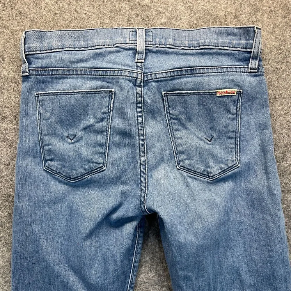 Hudson Jeans Womens Size 27 Nico Super Skinny‎ Midrise Light Blue Stretch Denim